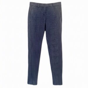 Theory “Testra 2” Black, Cream, Navy Jewel Print Stretch Ankle Pant EUC!